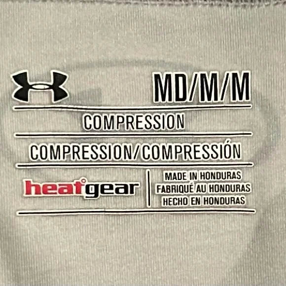 Under Armour Gray Graphic Tee - Never Accept Defeat - Picture 2 of 3